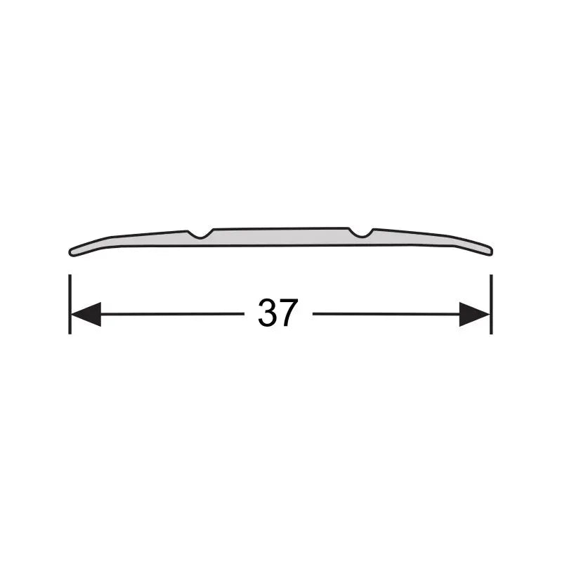 Dilatatieprofiel zelfkl. 37 mm alu zwart