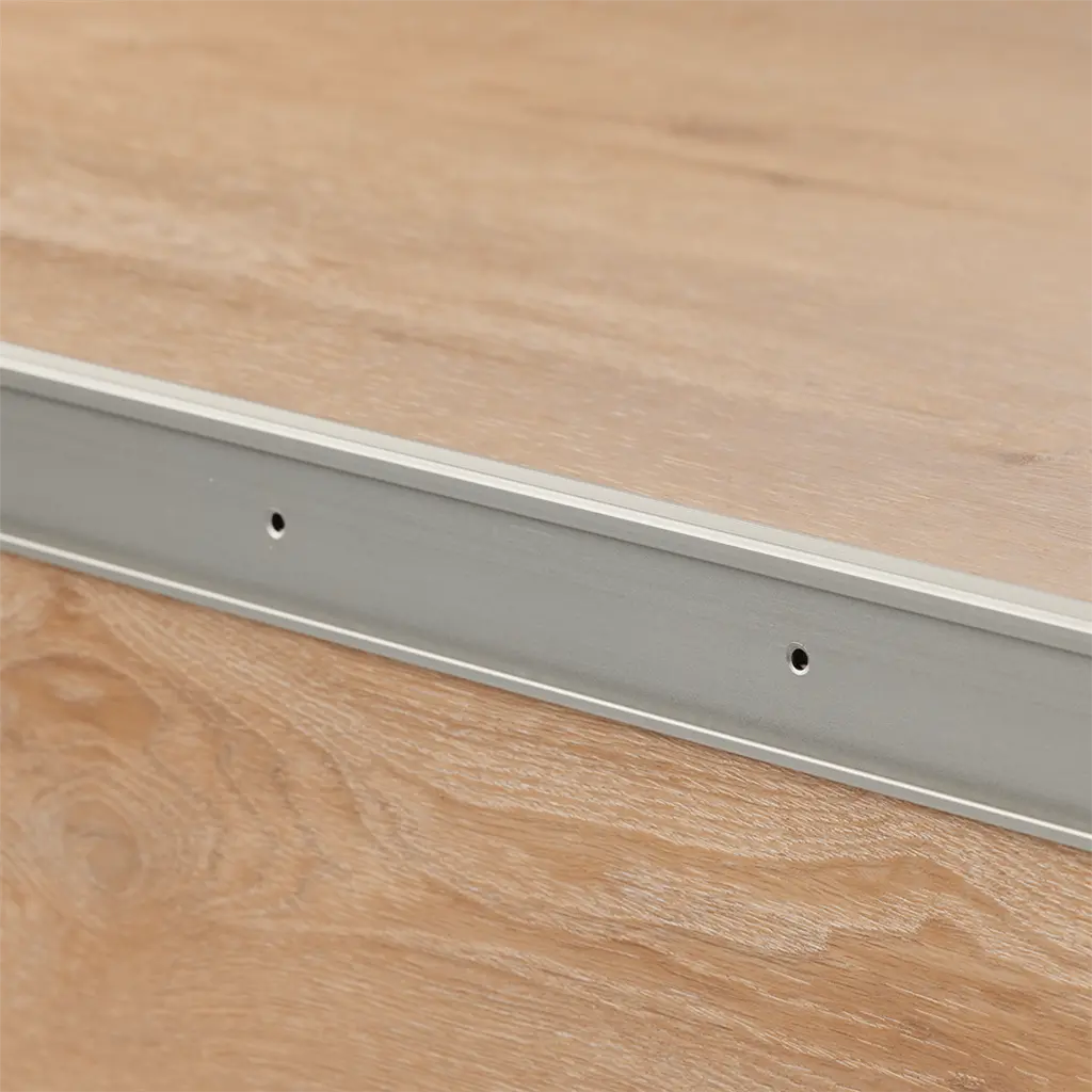 Trapneusprofiel PVC RVS 14x43mm 3m
