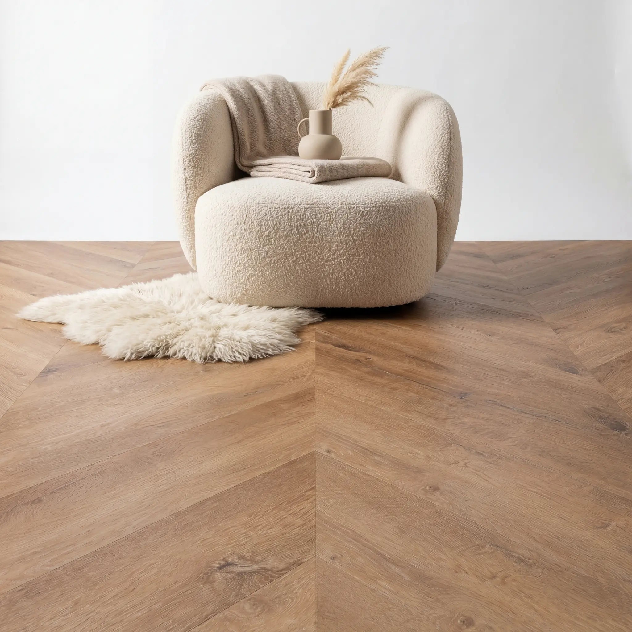 Lux Tenebrae Chevron Warm Oak Plak PVC yarenza