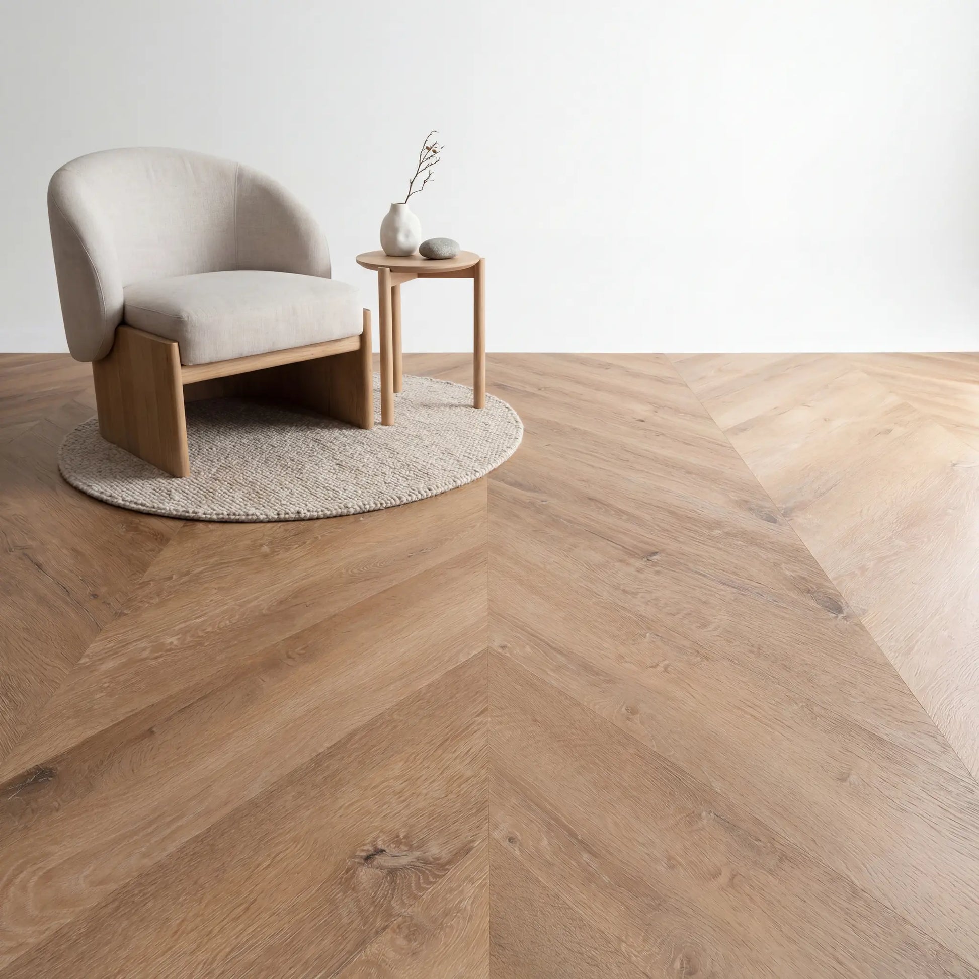 Lux Tenebrae Chevron Warm Oak Plak PVC yarenza