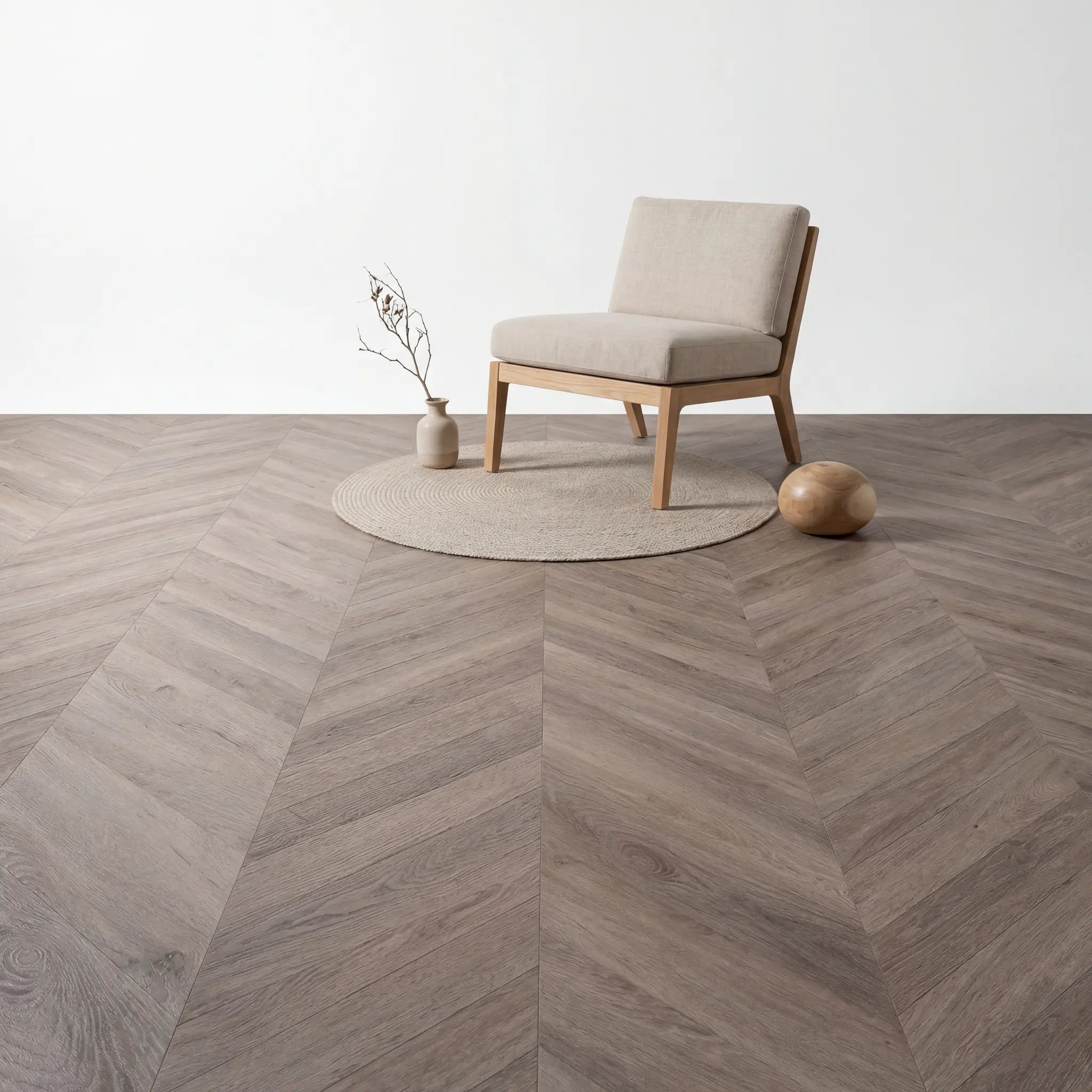 Lux Tenebrae Chevron Smoky Oak Plak PVC yarenza
