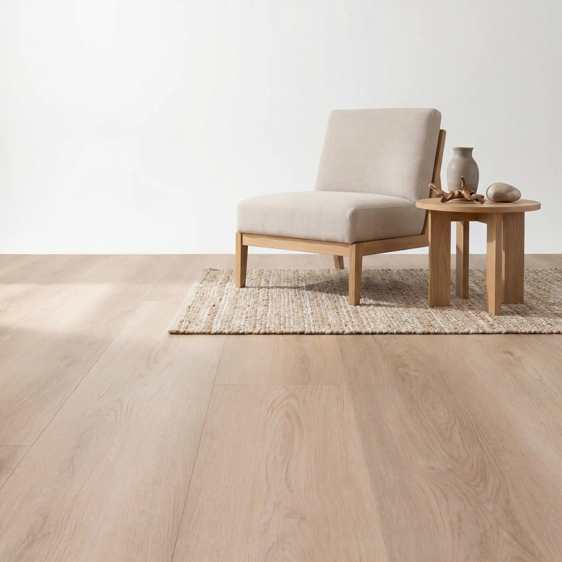 Madera Rechte Plank White Wash Smoky Plak PVC Vloerenbeer