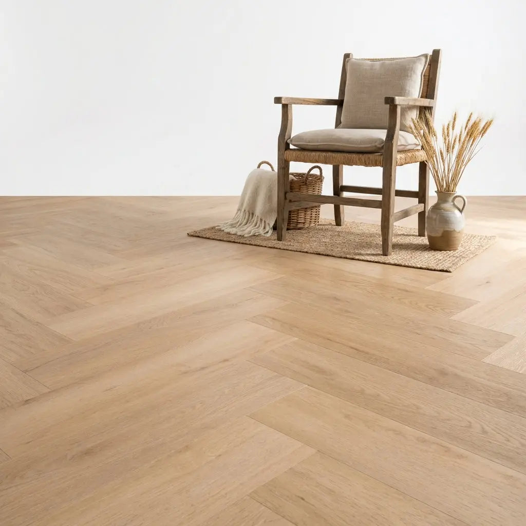 Madera Visgraat Beige Plak PVC yarenza