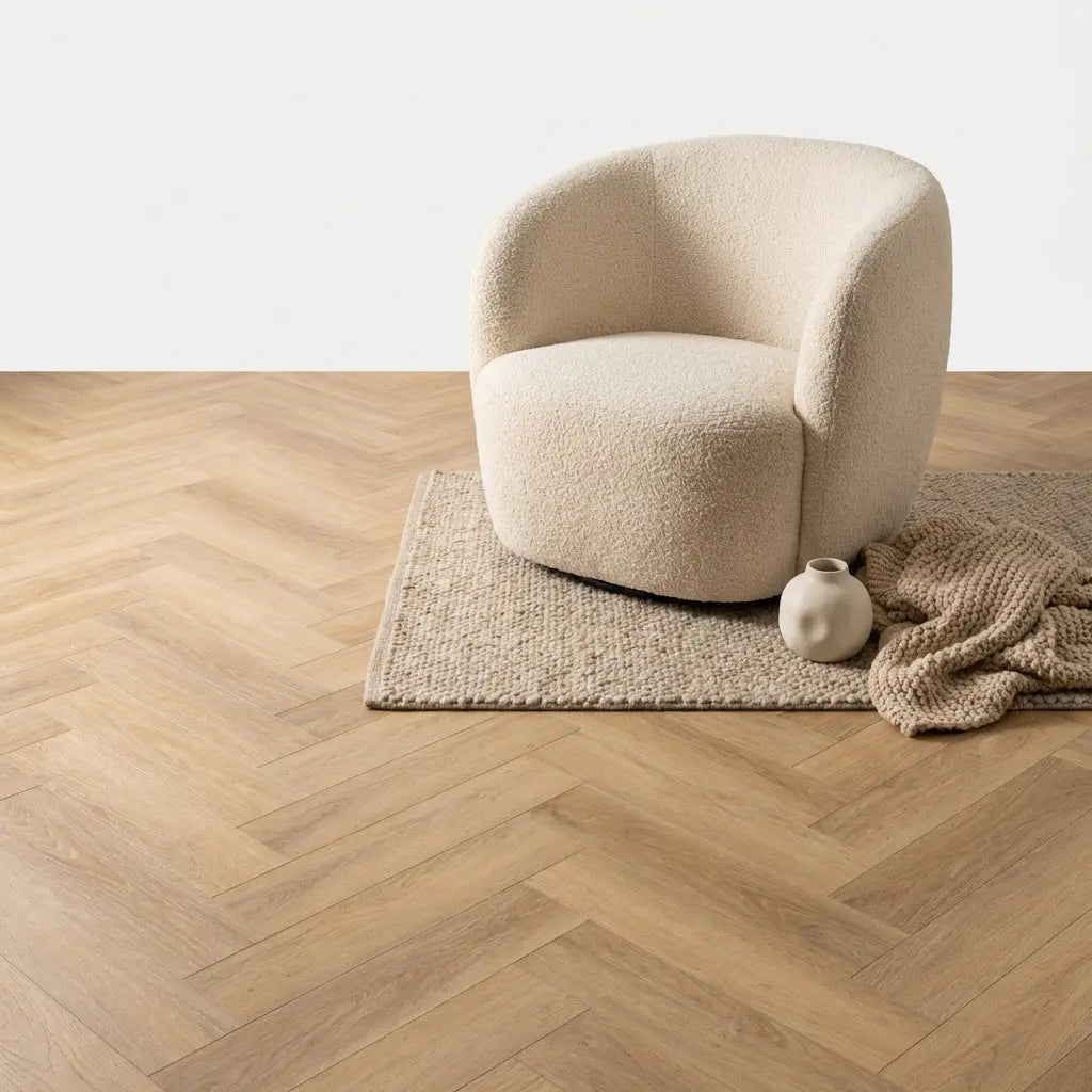 Madera Visgraat Natural Plak PVC yarenza