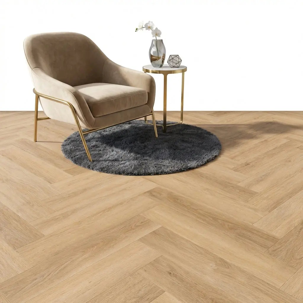 Madera Visgraat Natural Plak PVC yarenza