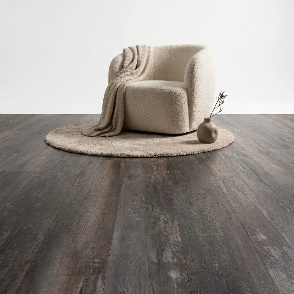 Lux Tenebrae Rechte Plank Charred Black Oak Plak PVC yarenza
