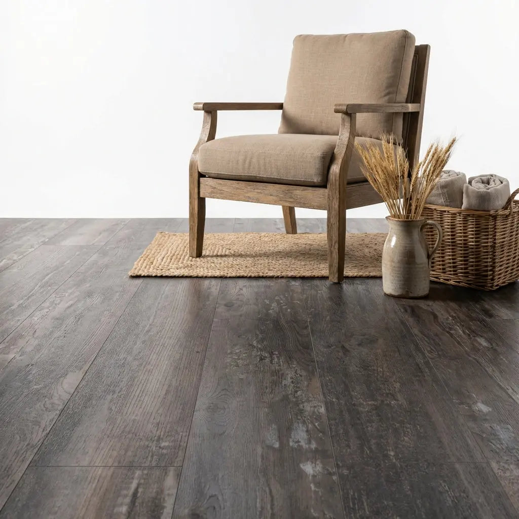 Lux Tenebrae Rechte Plank Charred Black Oak Plak PVC yarenza