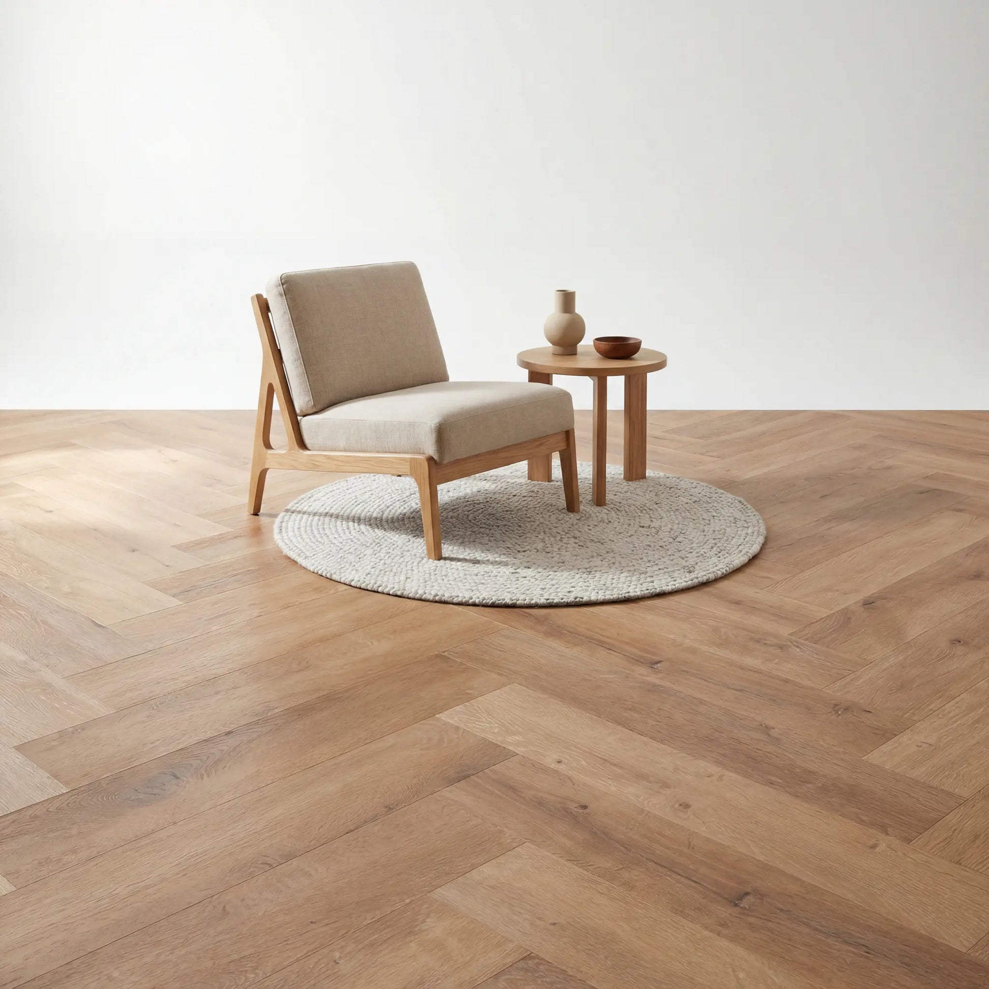 Lux Tenebrae Visgraat Warm Oak Plak PVC yarenza