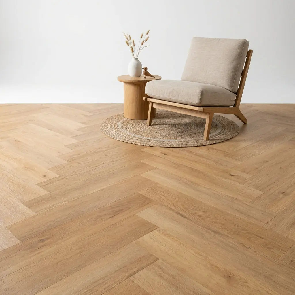Madera Visgraat Warm Oak Plak PVC yarenza