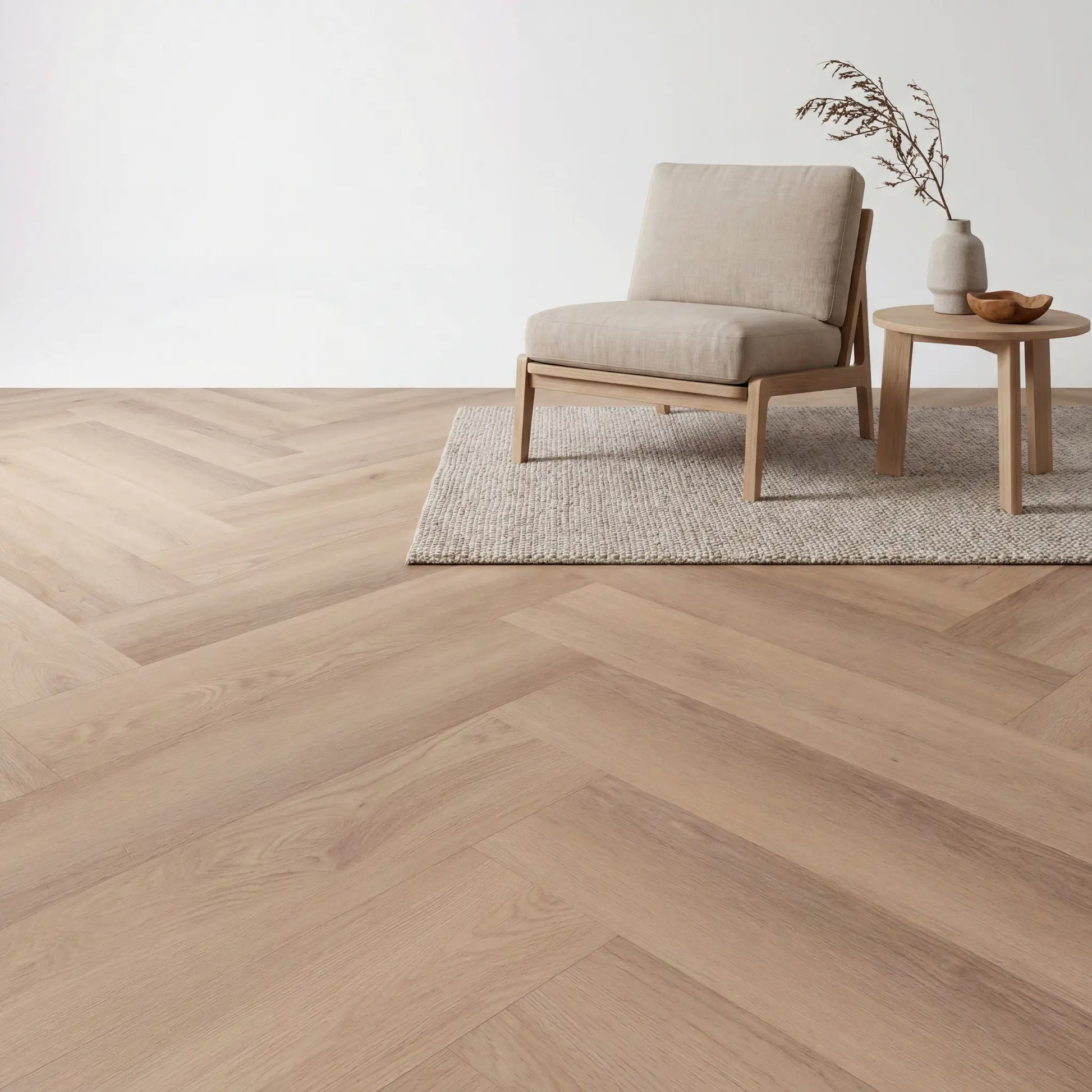 Altessa Visgraat White Wash Smoky Plak PVC yarenza