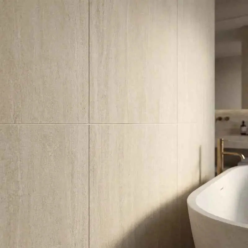 Irwine Beige 60x120 Keramische Tegel Vloer en Wand Gerectificeerd Porselein Geglazuurd