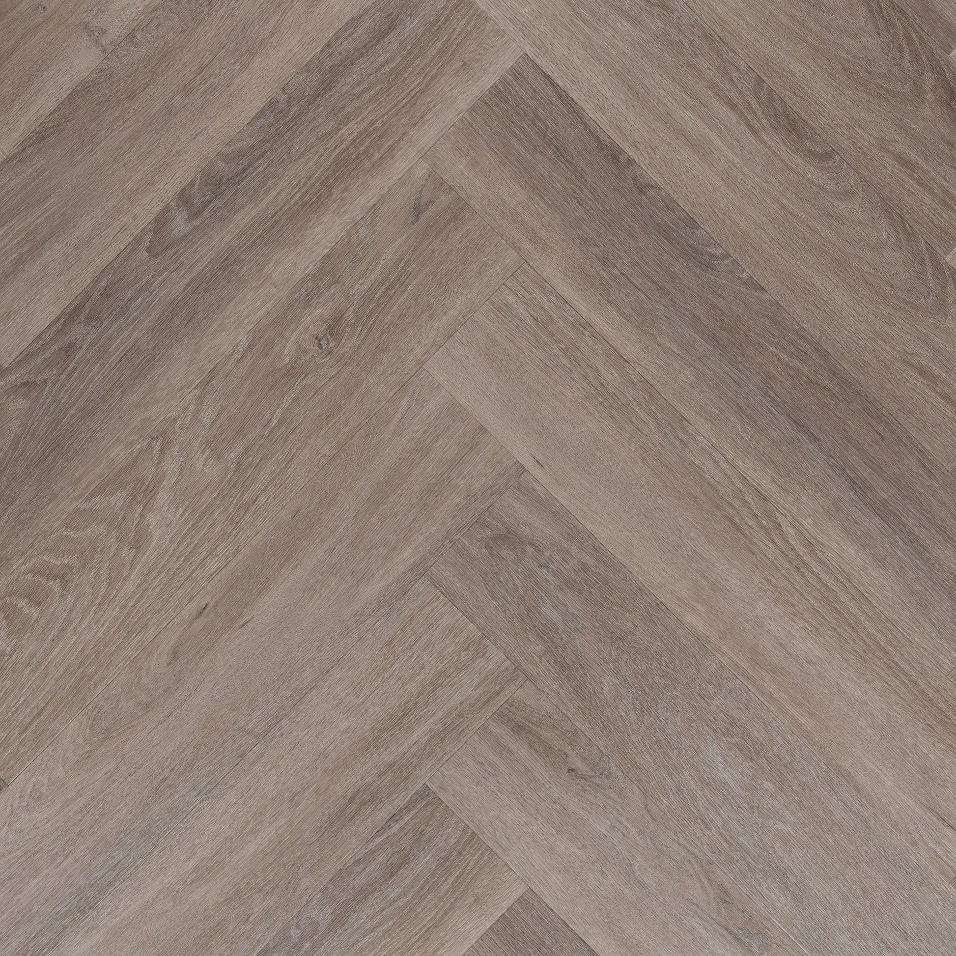 Lux Tenebrae Visgraat Smoky Oak Plak PVC yarenza